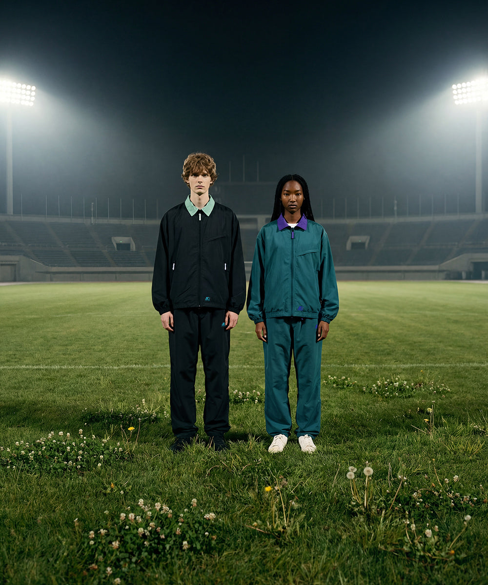 rehacer レアセル × STARTER Track Easy Pants - GREEN -