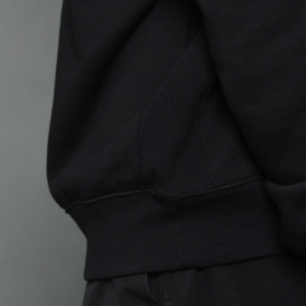 FORTUNA フォルトゥナオム Organiccotton Clear Fleece SWEAT - BLACK -