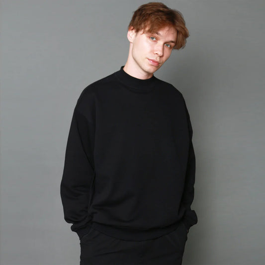 FORTUNA フォルトゥナオム Organiccotton Clear Fleece SWEAT - BLACK -