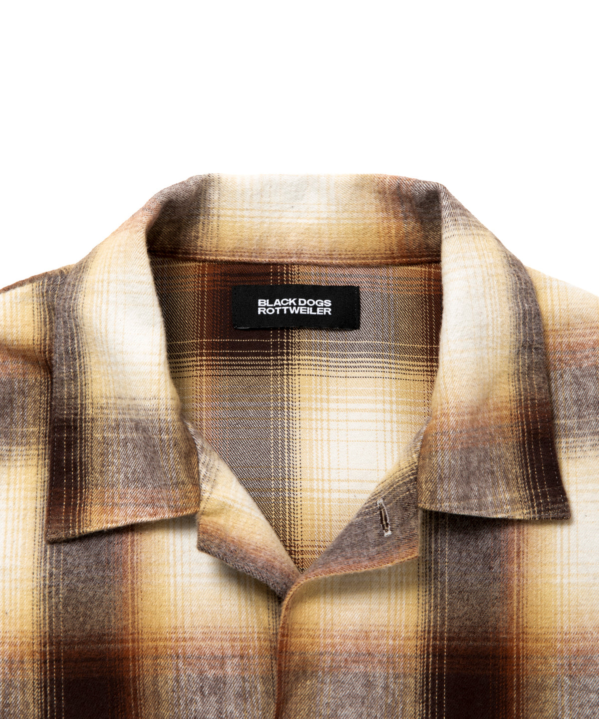 ROTTWEILER ロットワイラー R9 OMBRE CHECK SHIRT - BROWN -