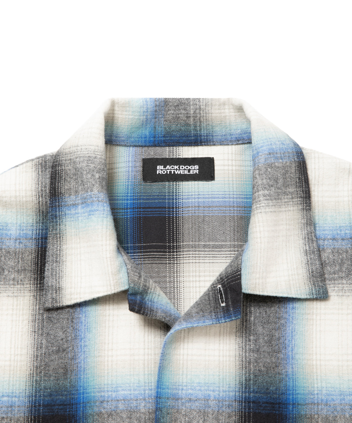 ROTTWEILER ロットワイラー R9 OMBRE CHECK SHIRT - BLUE -