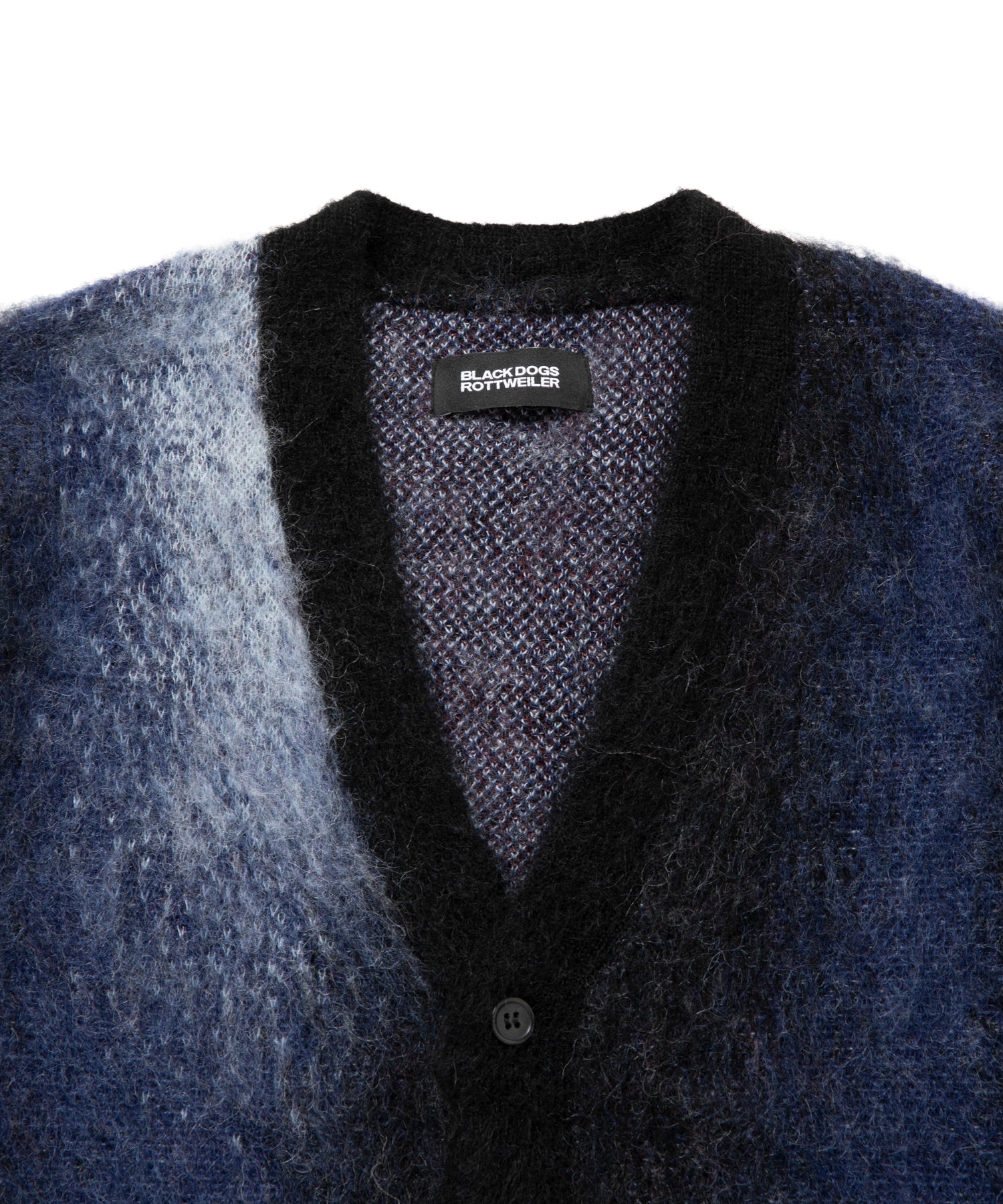ROTTWEILER ロットワイラー R9 PATERNED CARDIGAN - NAVY - – ADONUST