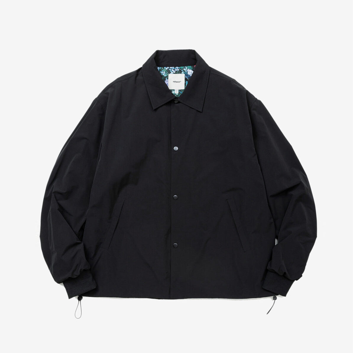 rehacer レアセル Wide Curve Coach Jacket - BLACK -