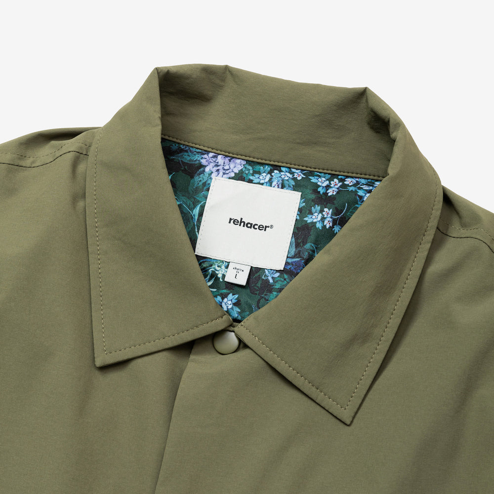 rehacer レアセル Wide Curve Coach Jacket - KHAKI -