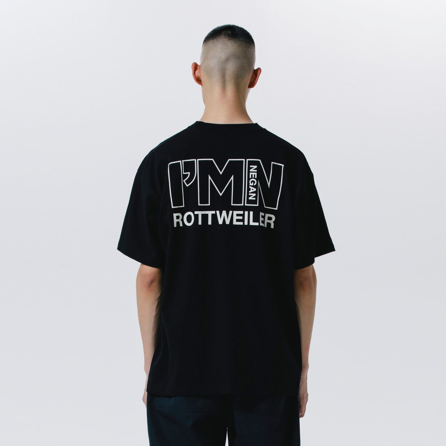 ROTTWEILER ロットワイラー WALKING DOG TEE - BLACK -