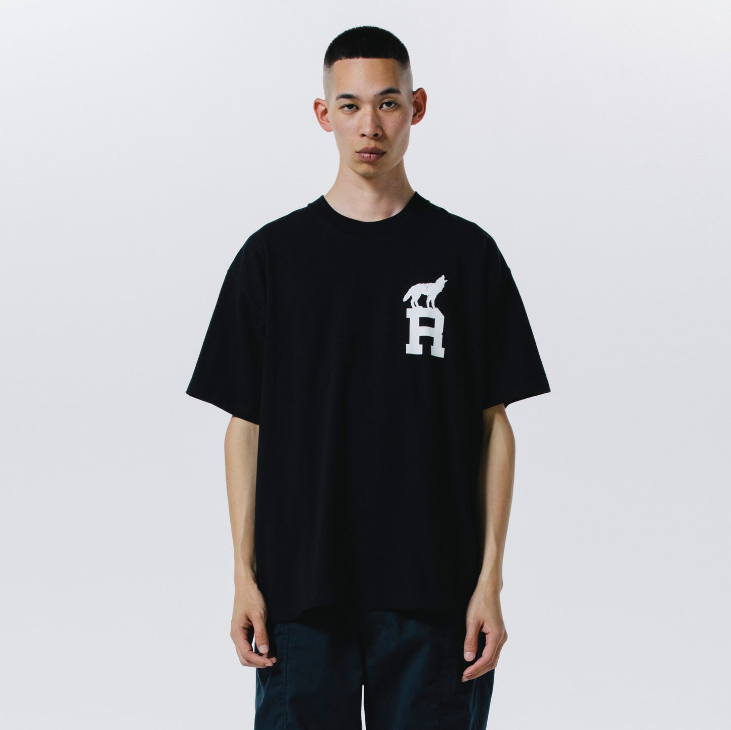 ROTTWEILER ロットワイラー DOG LOGO TEE - BLACK -