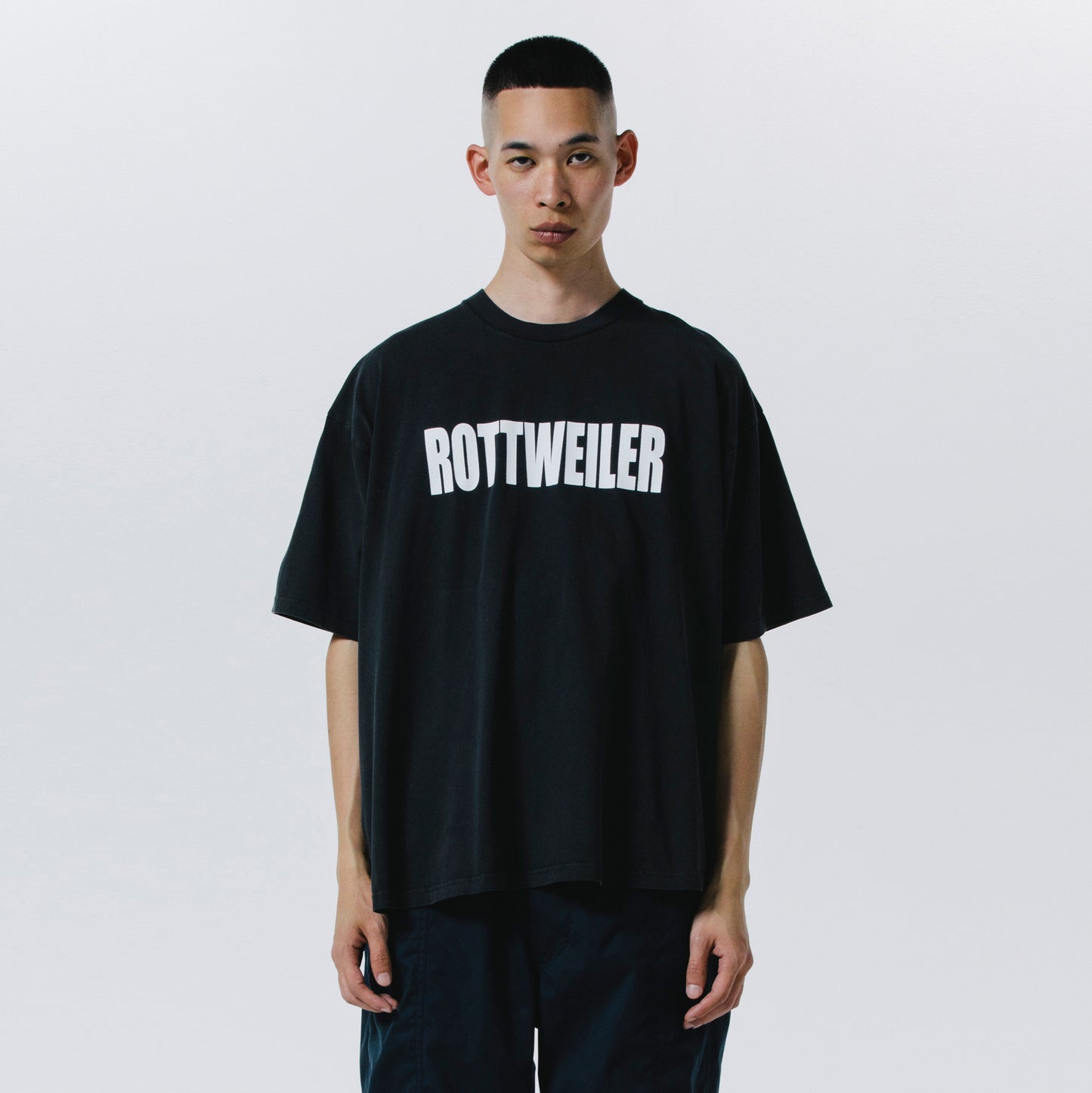 ROTTWEILER ロットワイラー RW LOGO TEE- CHARCOAL -