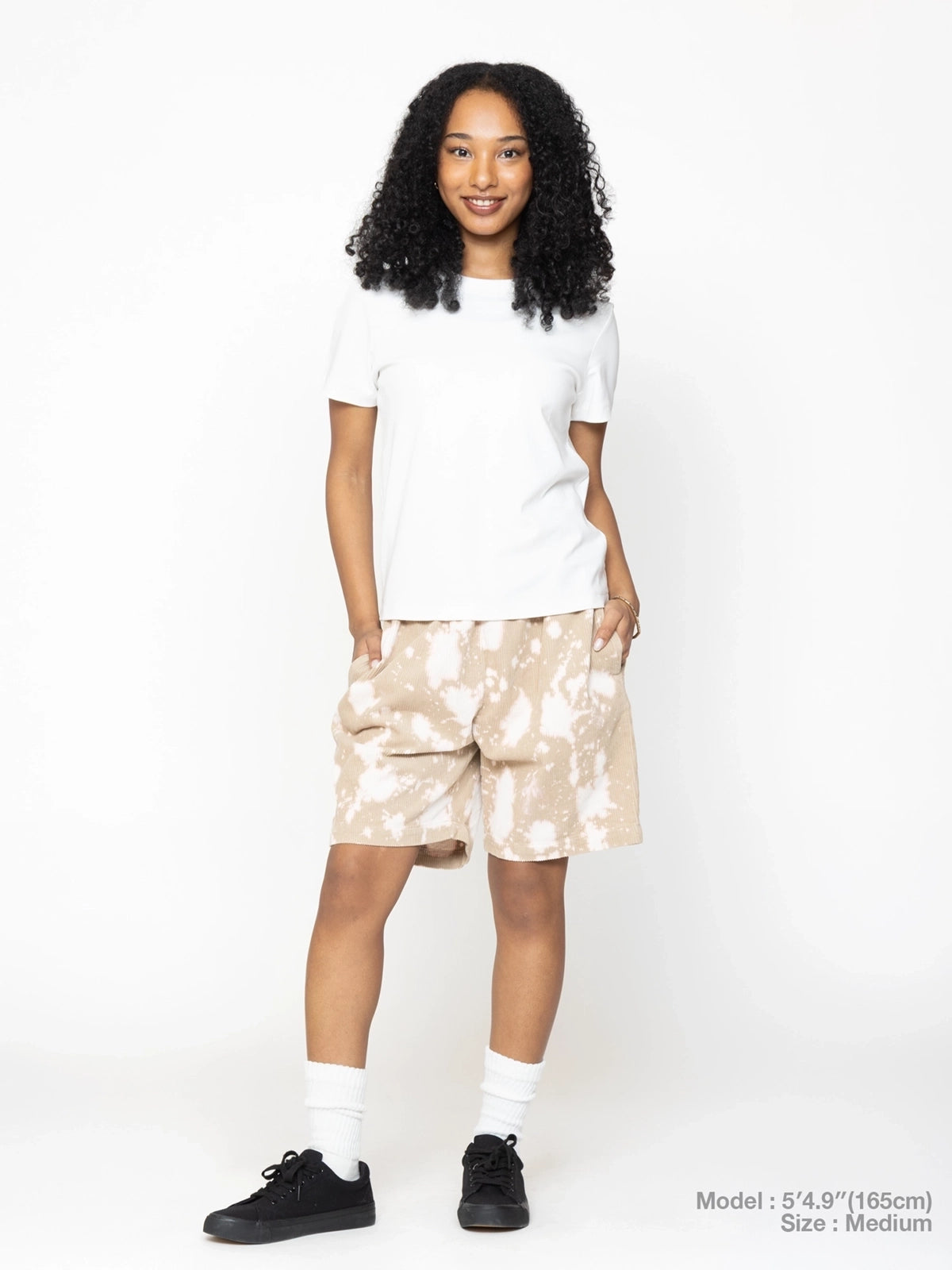 Cookman クックマン シェフパンツ Chef Pants Short Corduroy Bleach - BEIGE -