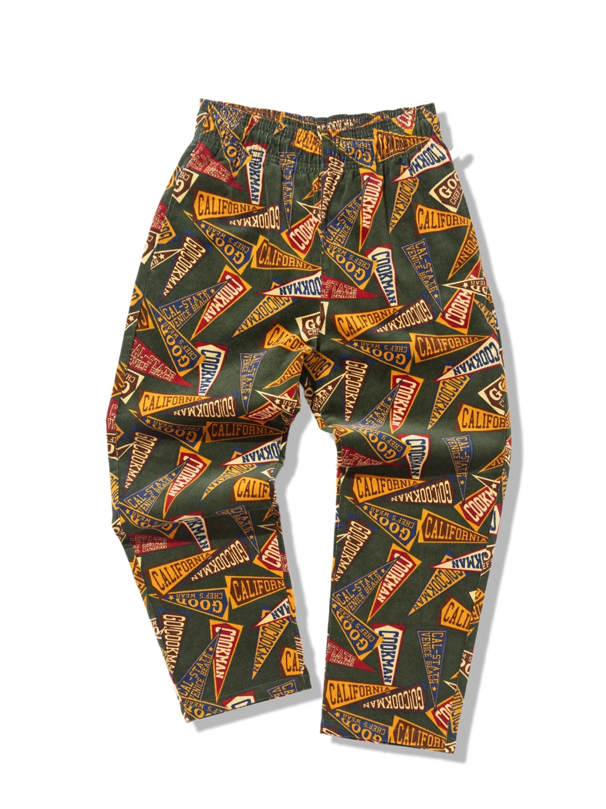 Cookman クックマン シェフパンツ Chef Pants Semiwide Corduroy Pennant Green
