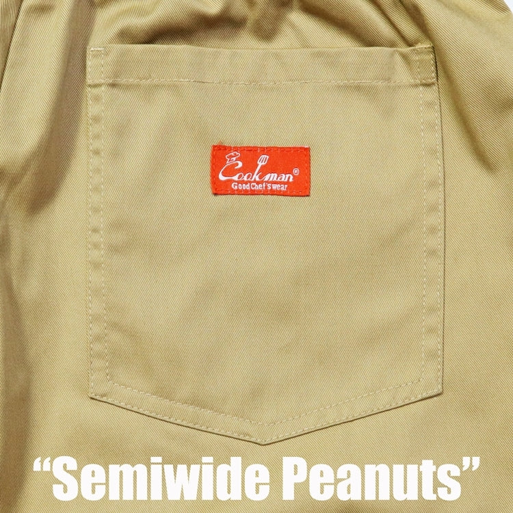 Cookman クックマン シェフパンツ セミワイド Chef Pants Semiwide Peanuts