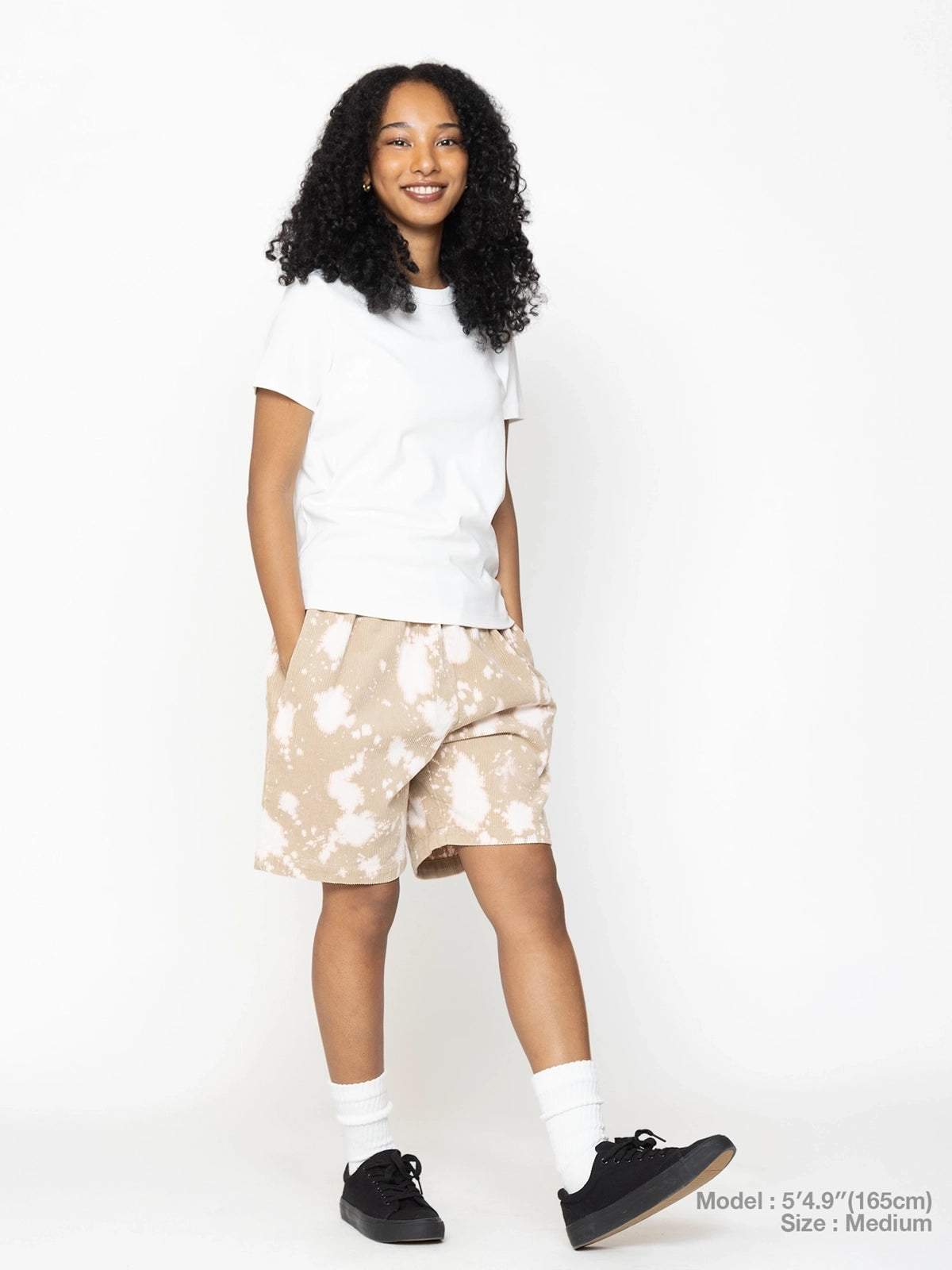 Cookman クックマン シェフパンツ Chef Pants Short Corduroy Bleach - BEIGE -