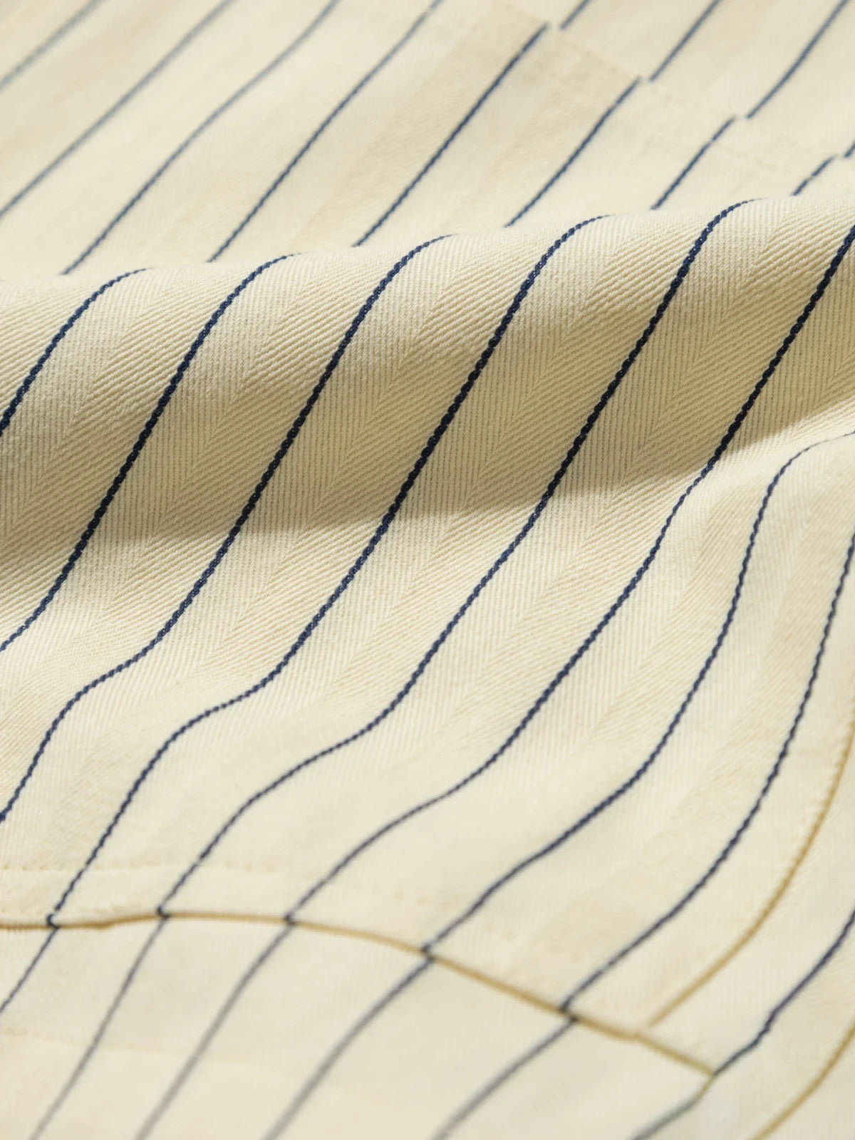 Cookman クックマン シェフパンツ Carpenter's Pants Short Front Pocket Herringbone - CREAM-