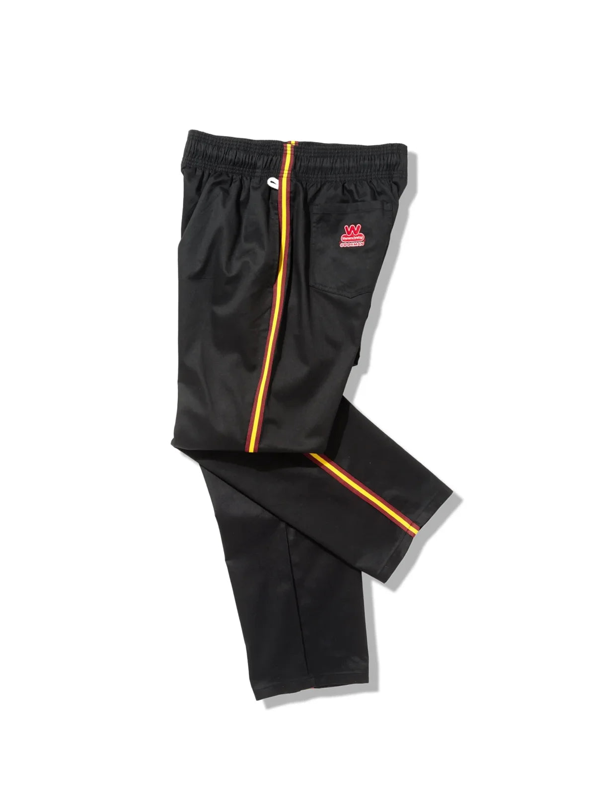 Cookman クックマン シェフパンツ Semiwide Wienerschnitzel Side Line - BLACK -