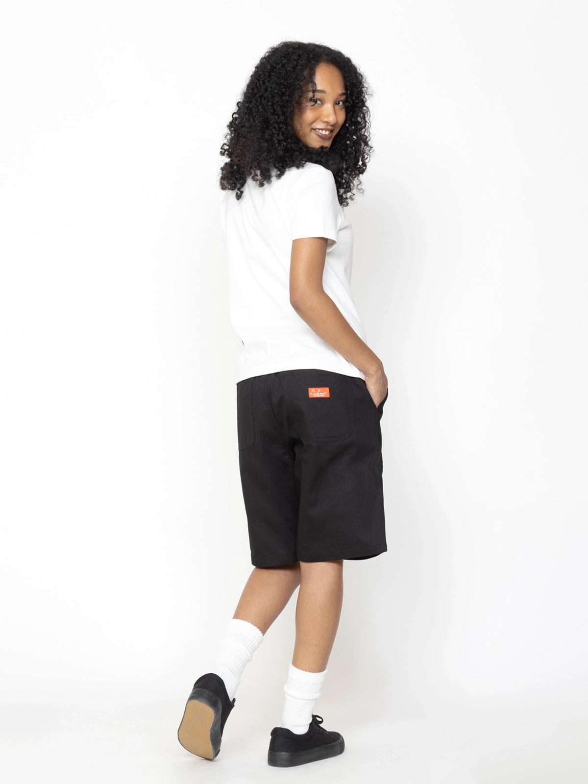 Cookman クックマン シェフパンツ Carpenter's Pants Short Heavy twill- BLACK -