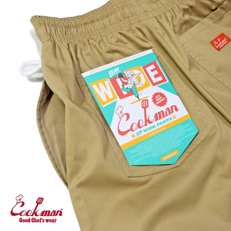 Cookman クックマン シェフパンツ セミワイド Chef Pants Semiwide Peanuts