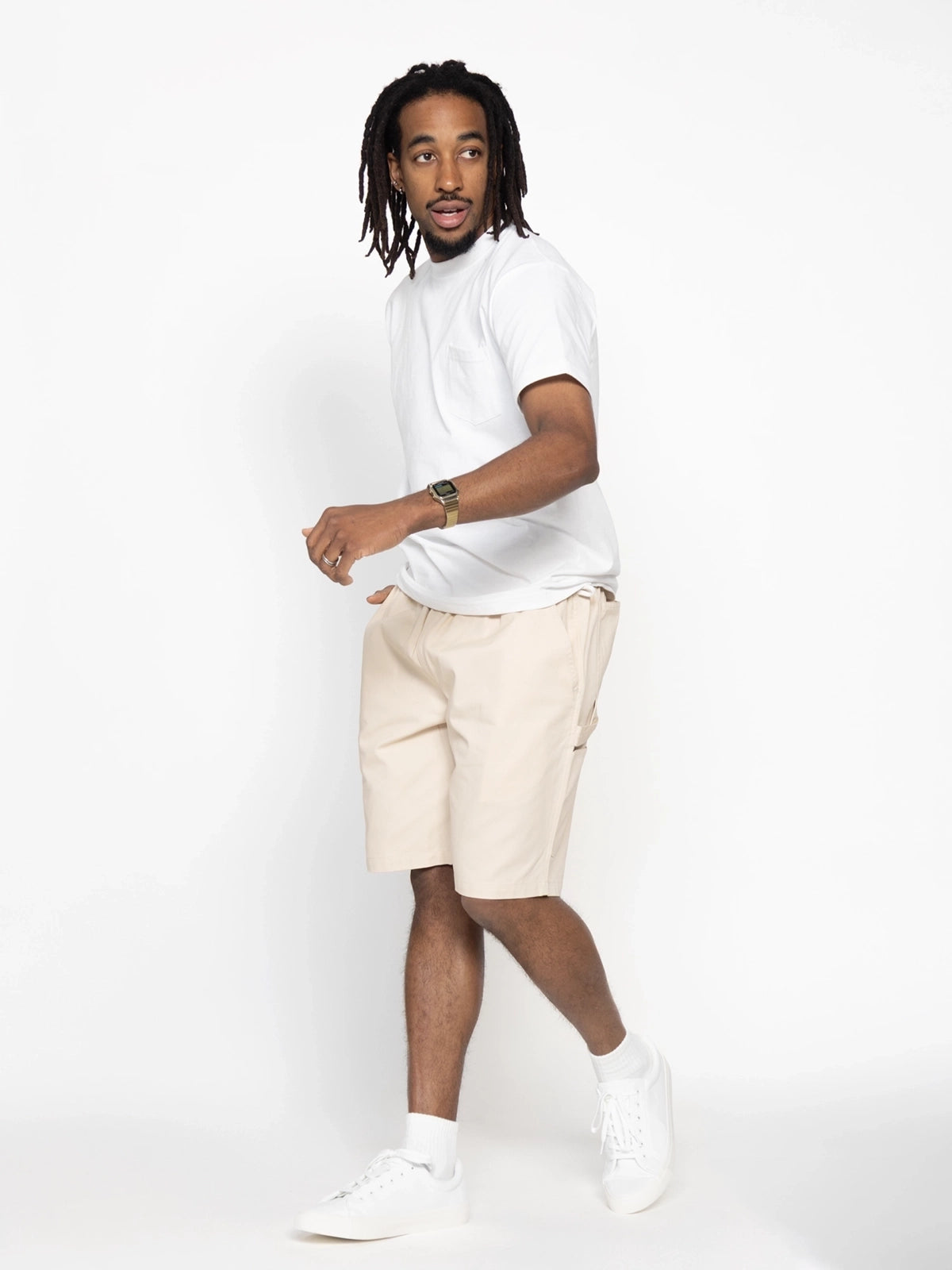 Cookman クックマン シェフパンツ Carpenter's Pants Short Heavy twill- Cream -