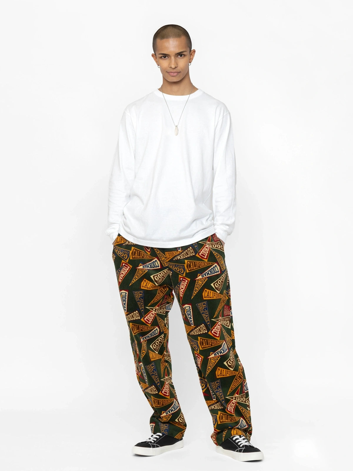 Cookman クックマン シェフパンツ Chef Pants Semiwide Corduroy Pennant Green