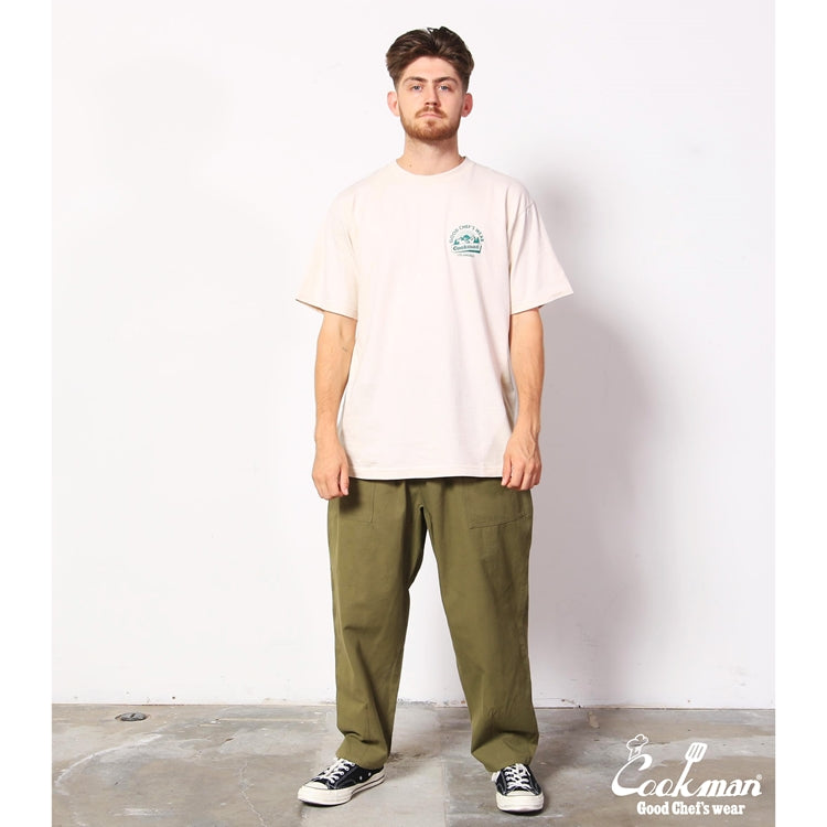 Cookman クックマン シェフパンツ Harvest Pants Cropped Canvas Olive