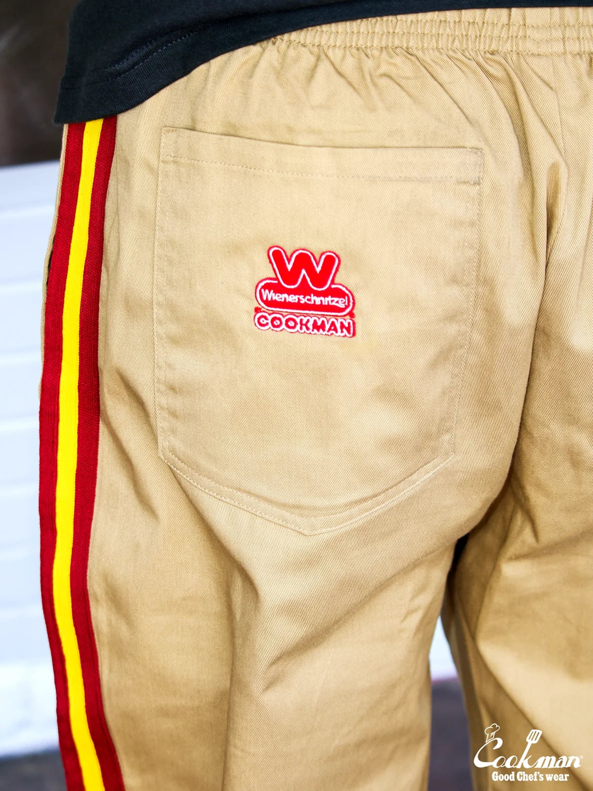 Cookman クックマン シェフパンツ Semiwide Wienerschnitzel Side Line - BEIGE -
