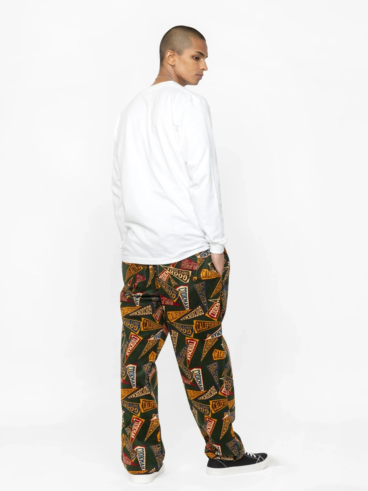 Cookman クックマン シェフパンツ Chef Pants Semiwide Corduroy Pennant Green