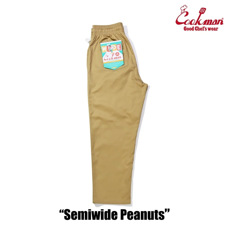 Cookman クックマン シェフパンツ セミワイド Chef Pants Semiwide Peanuts