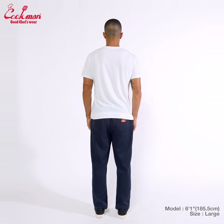 Cookman クックマン シェフパンツ セミワイド Chef Pants Semiwide Navy