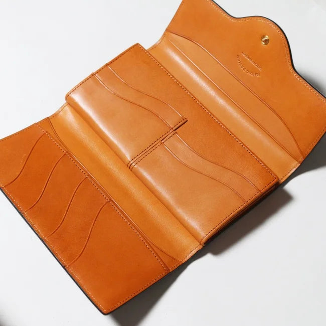 NATAL DESIGN ネイタルデザイン CABALLERO WALLET LONG３ - GRAY x CAMEL -