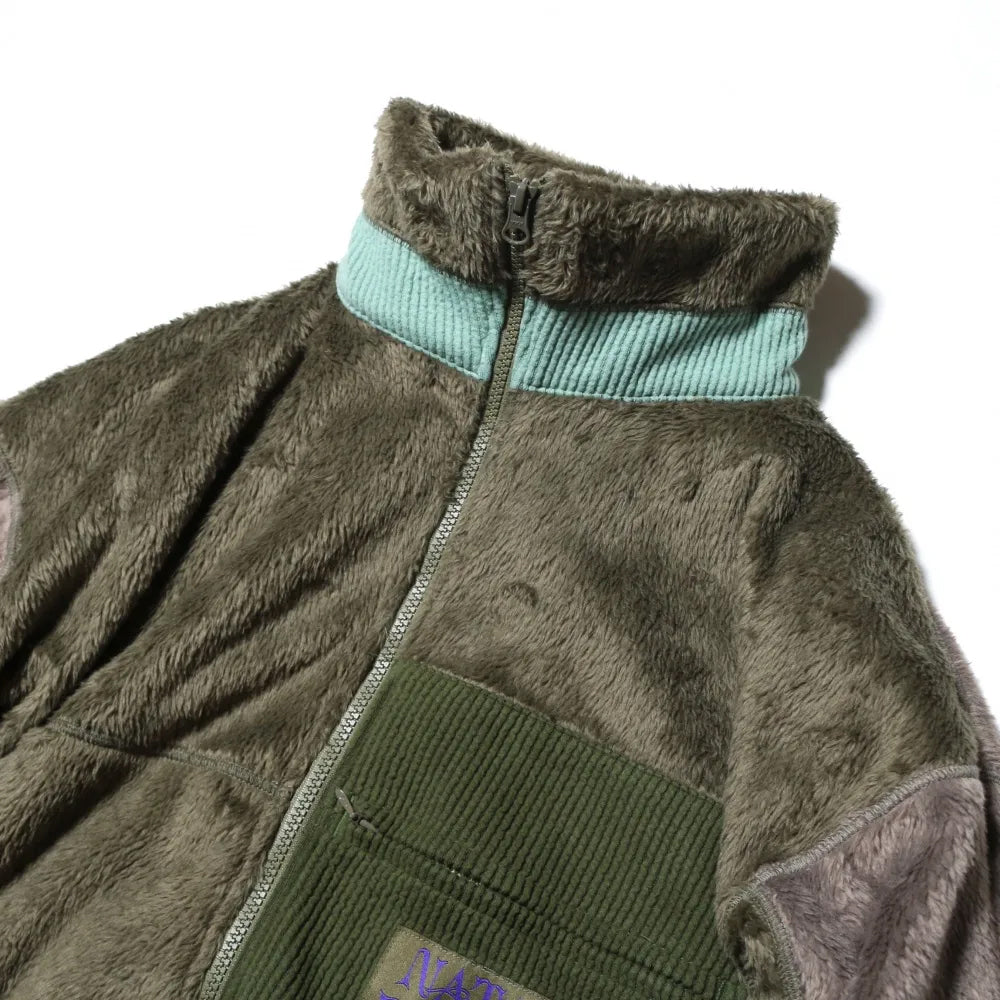 NATAL DESIGN ネイタル デザイン RED ROCK BOA-FLEECE JACKET -OLIVE GREEN -