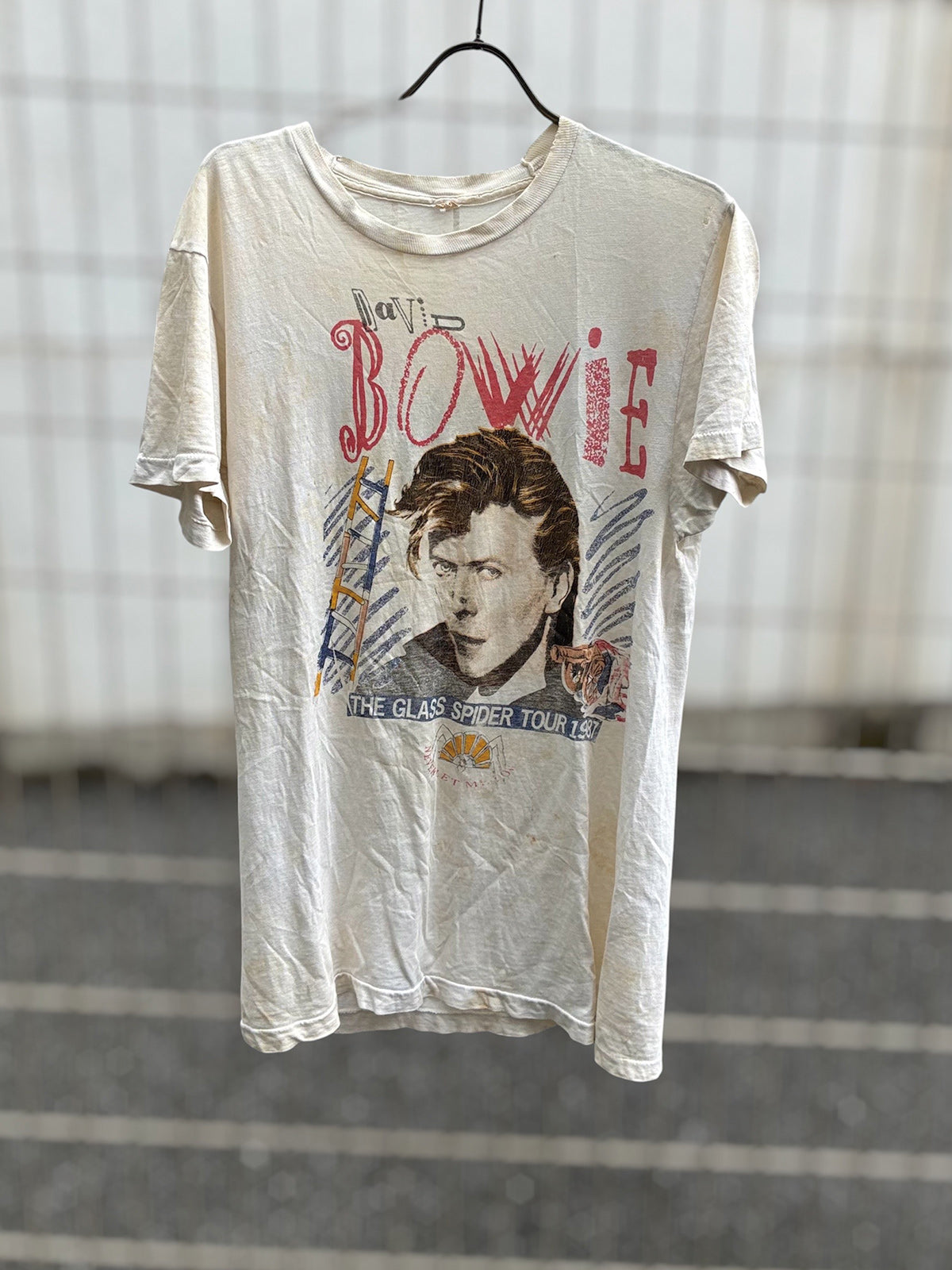 USED COLLECTION ユーズドコレクション DAVID BOWIE TEE - WHITE -