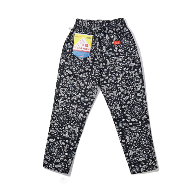 Cookman クックマン シェフパンツ Chef Pants - Paisley Black -