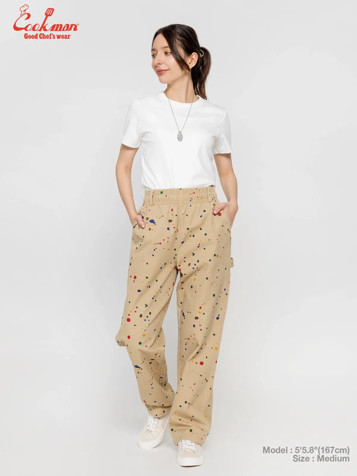 Cookman クックマン シェフパンツ Carpenter's Pants 11oz Washed duck canvas - SAUCE SPLASH -