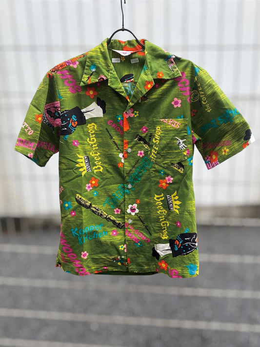 USED COLLECTION ユーズドコレクション ALOHA VINTAGE SHIRTS - GREEN -