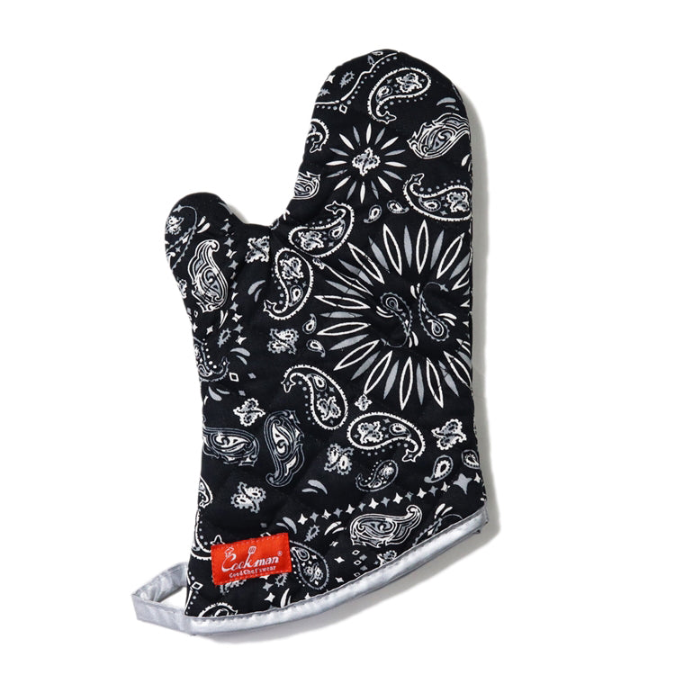 Cookman クックマン ミトン Mitten Paisley BLACK