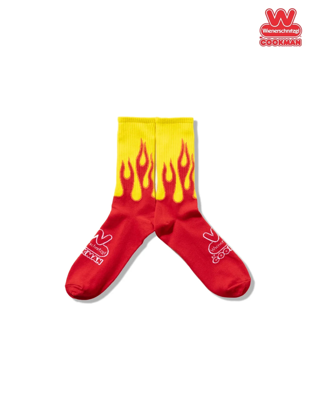 Cookman クックマン ソックス Rib Crew Socks Wienerschnitzel - Flame -