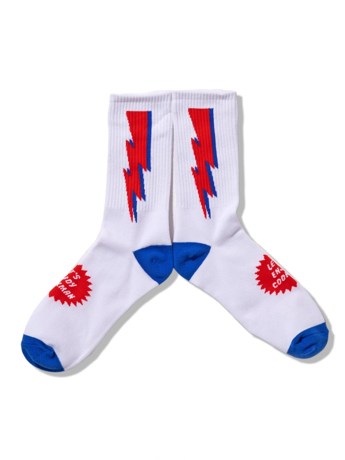 Cookman クックマン ソックス Rib Crew Socks Lightning White