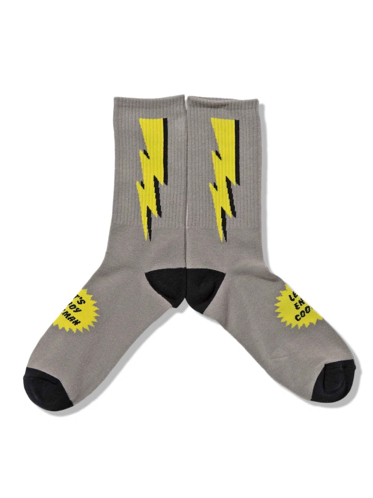 Cookman クックマン ソックス Rib Crew Socks Lightning Gray