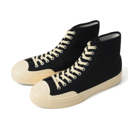 SUPERGA スペルガ 2433 ワークス ハイカット コットンキャンバス WORKS HCUT COTON CANVAS - BLACK WHITE -