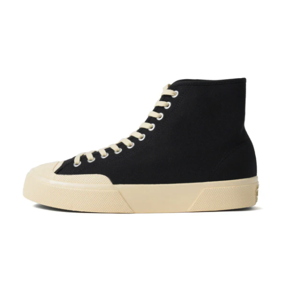 SUPERGA スペルガ 2433 ワークス ハイカット コットンキャンバス WORKS HCUT COTON CANVAS - BLACK WHITE -