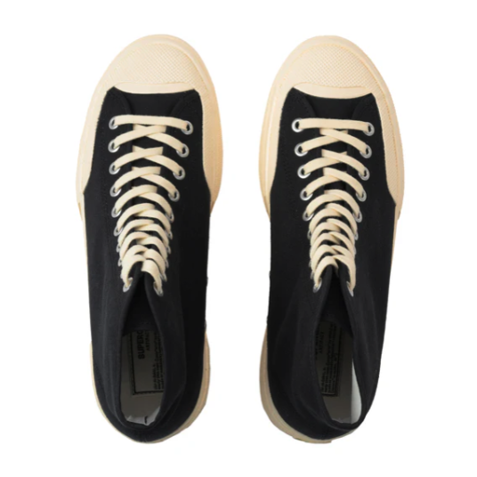 SUPERGA スペルガ 2433 ワークス ハイカット コットンキャンバス WORKS HCUT COTON CANVAS - BLACK WHITE -