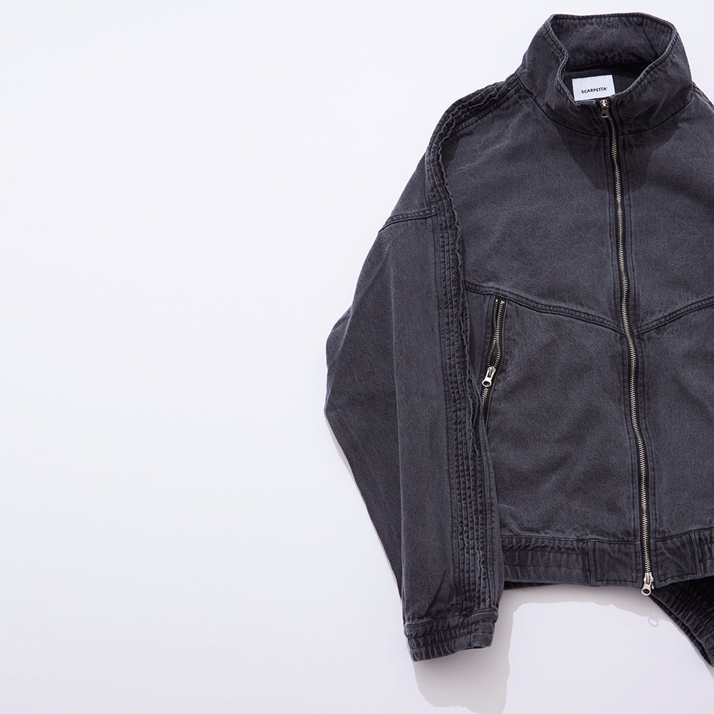 SCARPETTA スカルペッタ DENIM TRACK BLOUSON - BLACK -