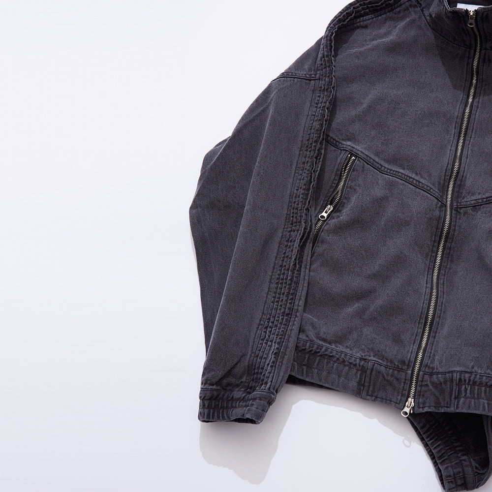 SCARPETTA スカルペッタ DENIM TRACK BLOUSON - BLACK -