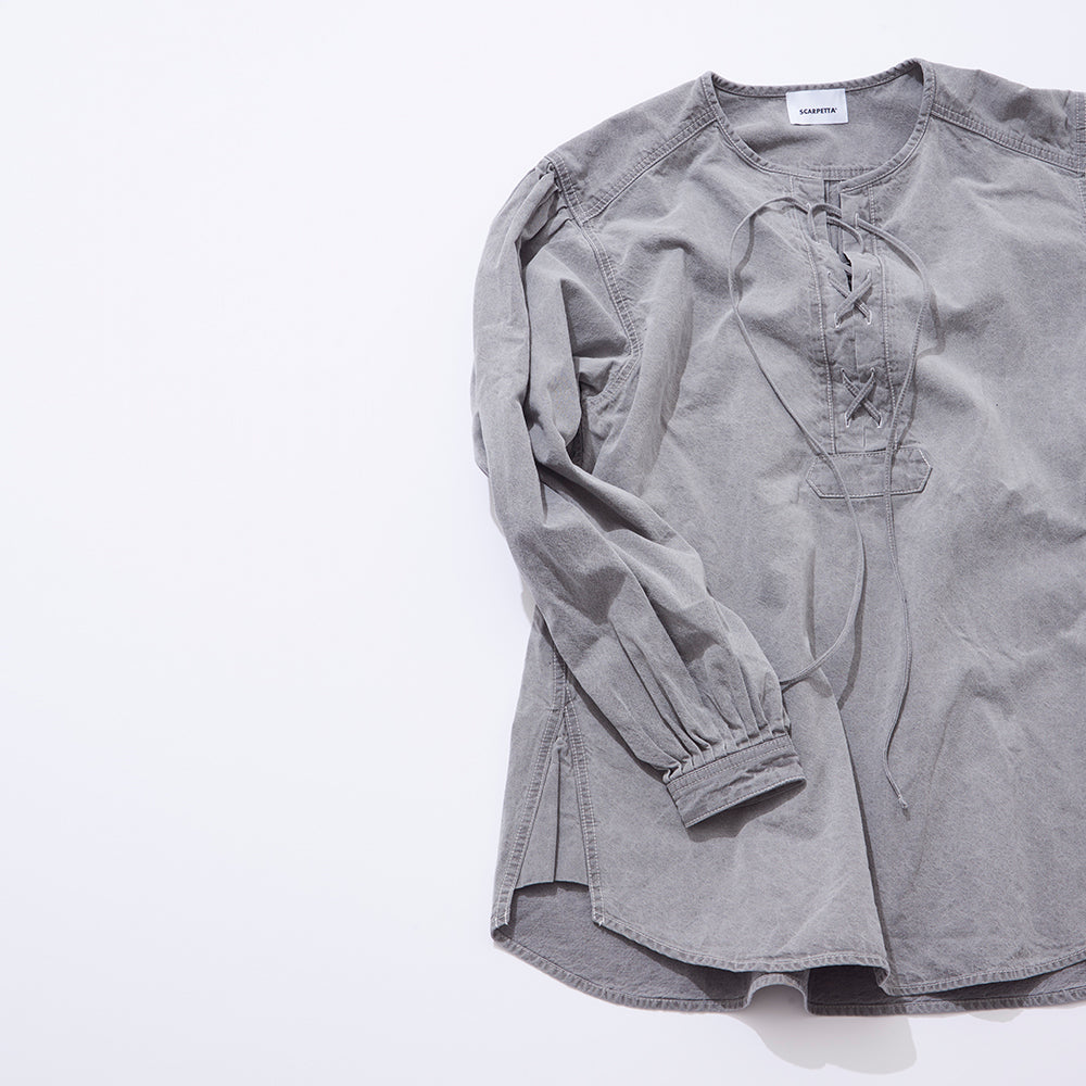 SCARPETTA スカルペッタ DENIM TUNIC - GRAY -