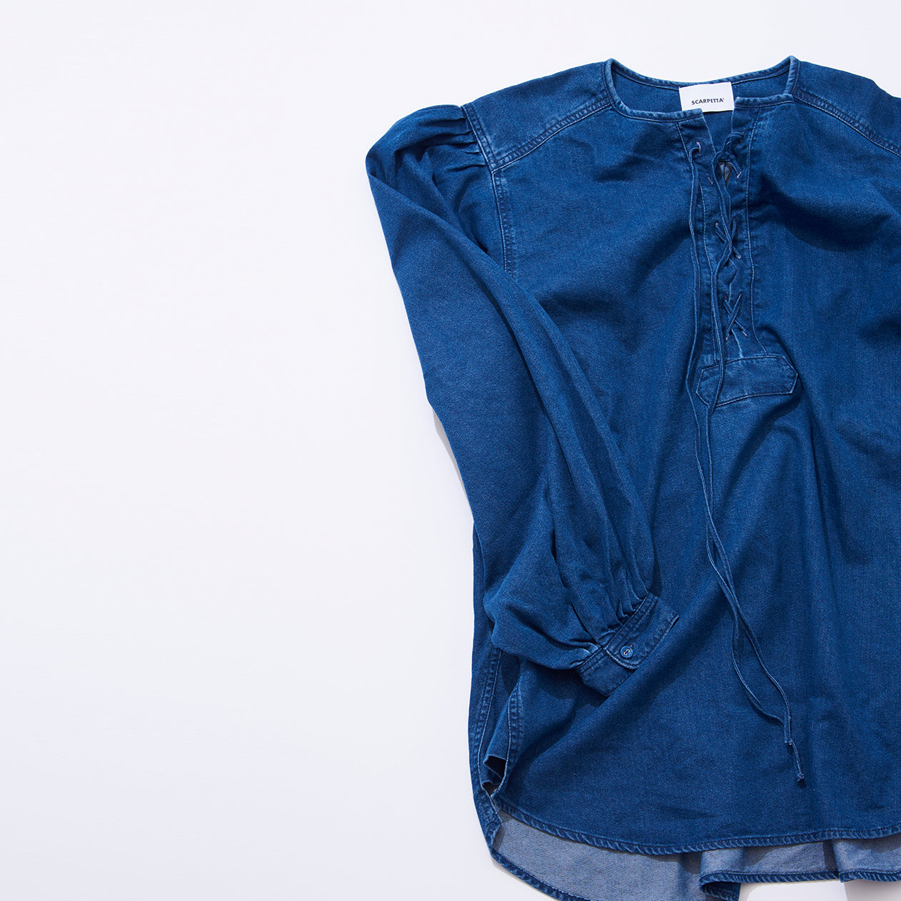 【メンズファッジ掲載】SCARPETTA スカルペッタ DENIM TUNIC - BLUE -