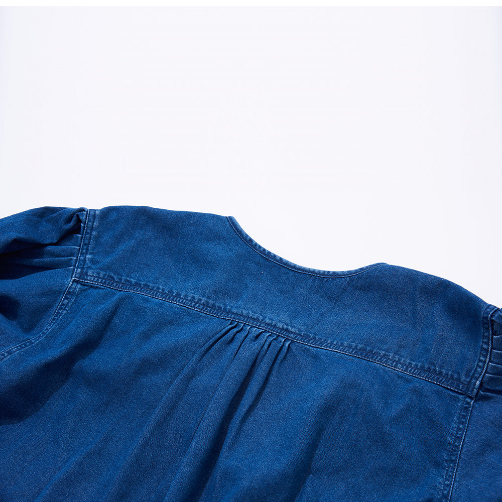 【メンズファッジ掲載】SCARPETTA スカルペッタ DENIM TUNIC - BLUE -