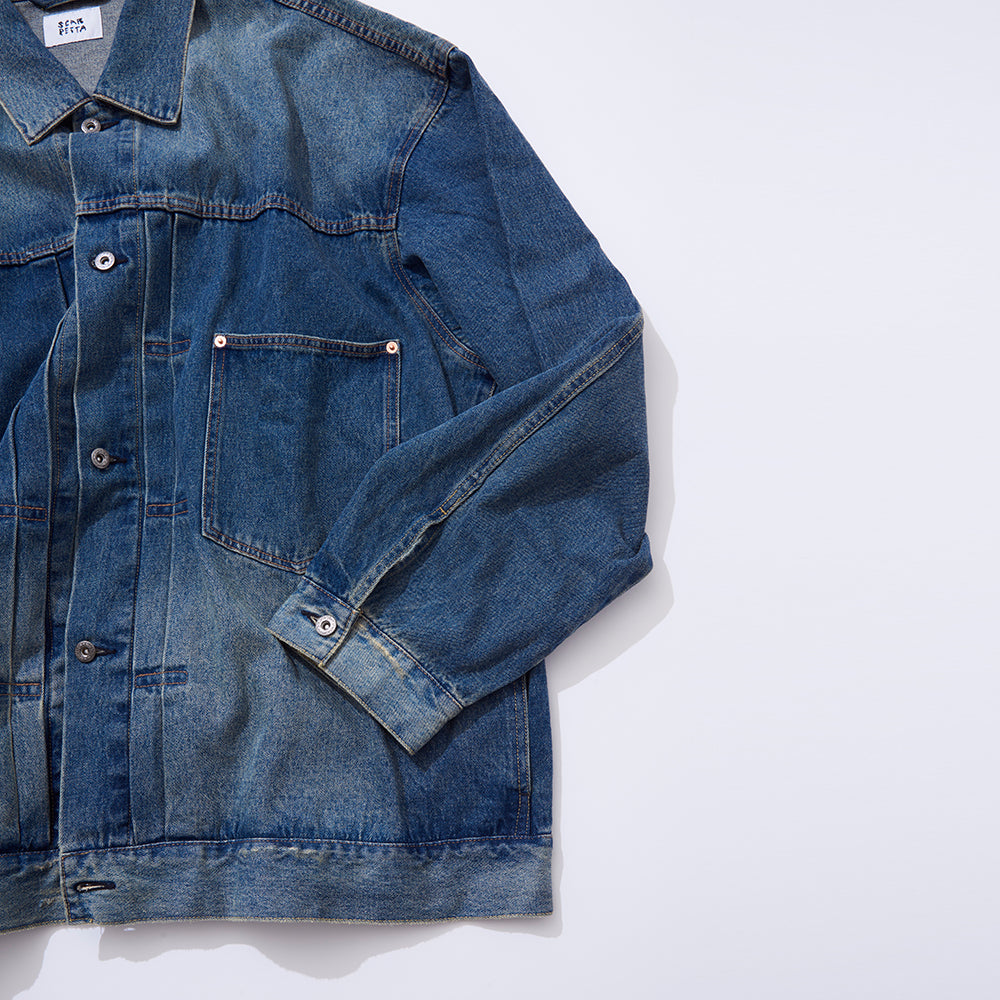 SCARPETTA スカルペッタ 61" DENIM JACKET - BLUE -