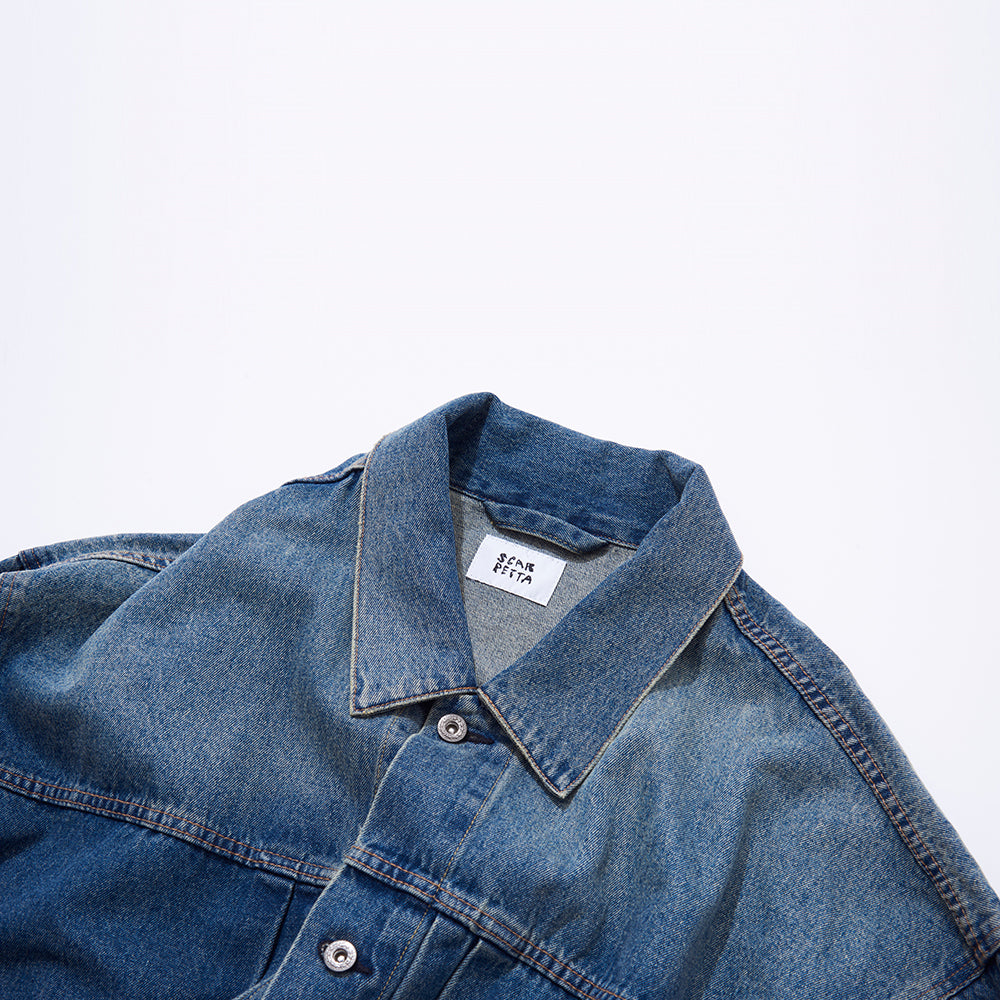 SCARPETTA スカルペッタ 61" DENIM JACKET - BLUE -