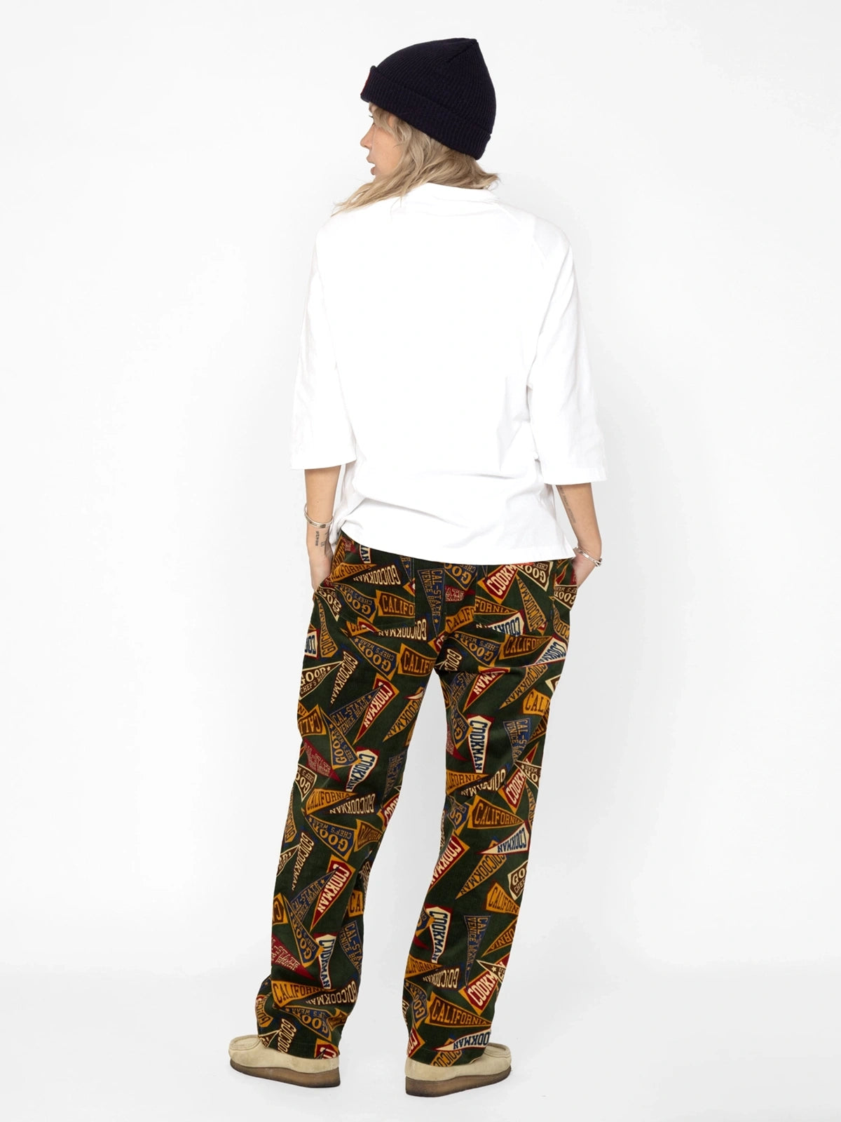 Cookman クックマン シェフパンツ Chef Pants Semiwide Corduroy Pennant Green