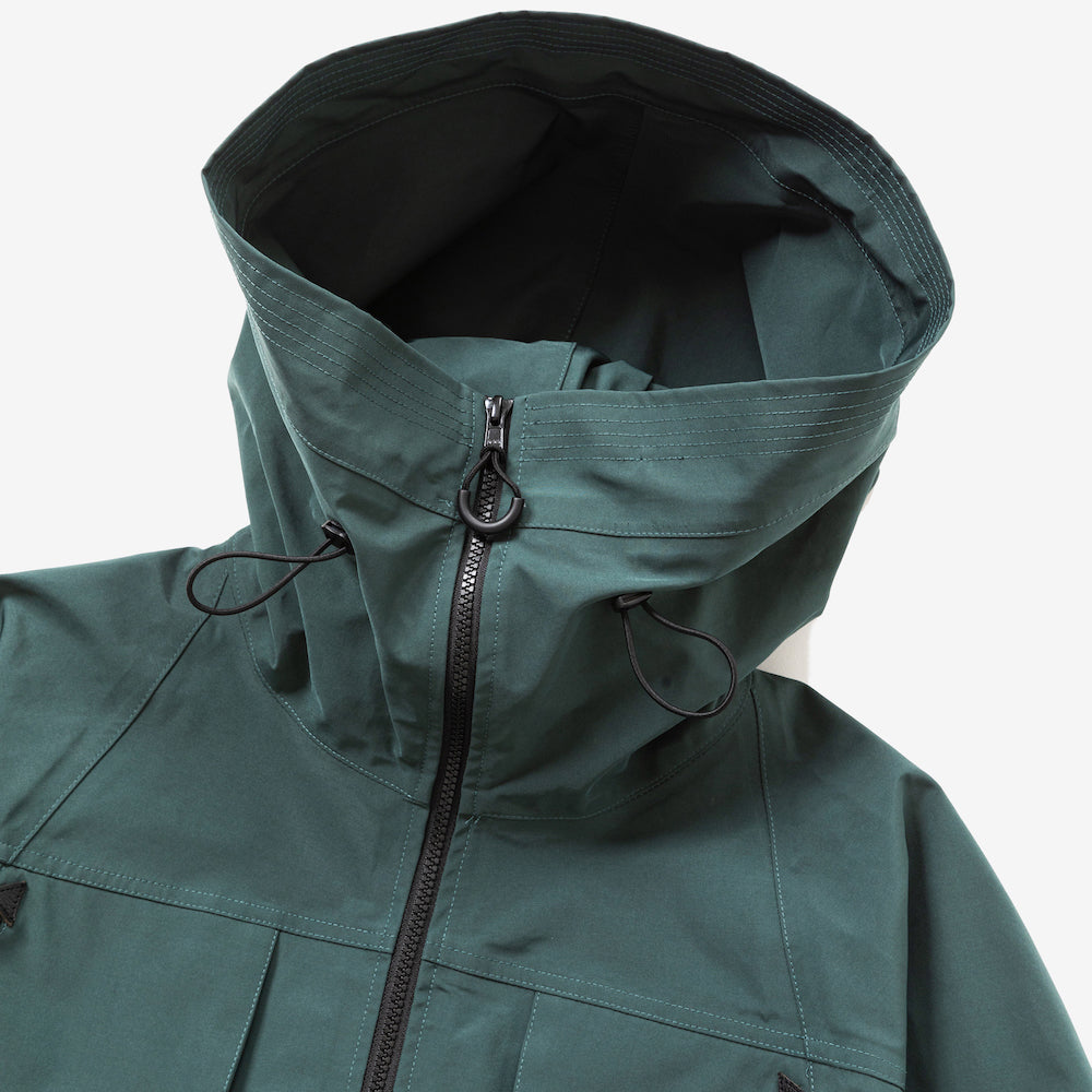 rehacer レアセル 3 Layer Big Hooded Jacket - GREEN -