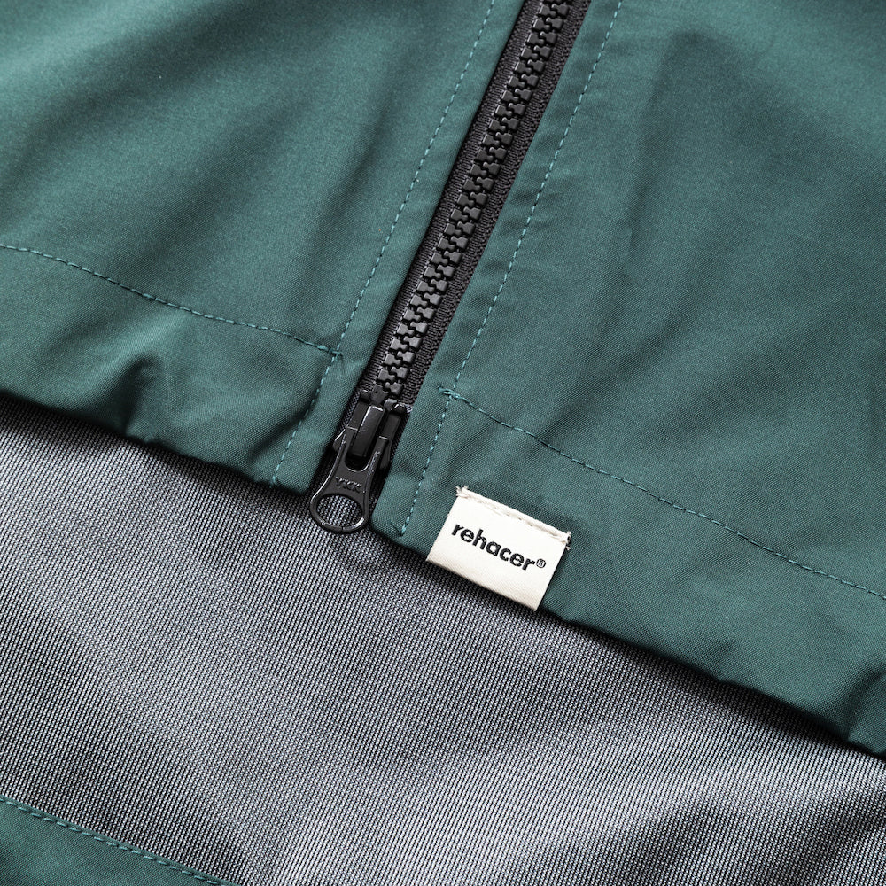 rehacer レアセル 3 Layer Big Hooded Jacket - GREEN -