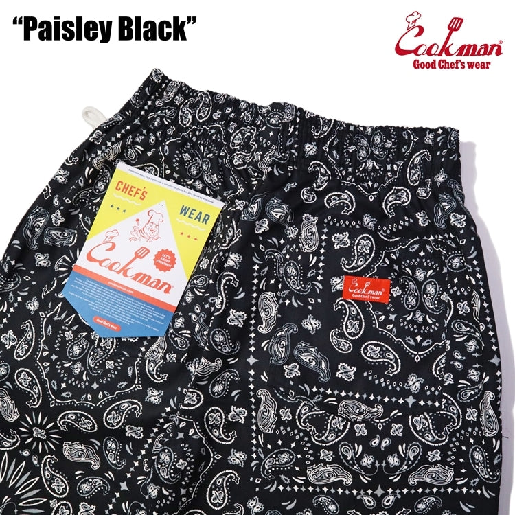 Cookman クックマン シェフパンツ Chef Pants - Paisley Black -